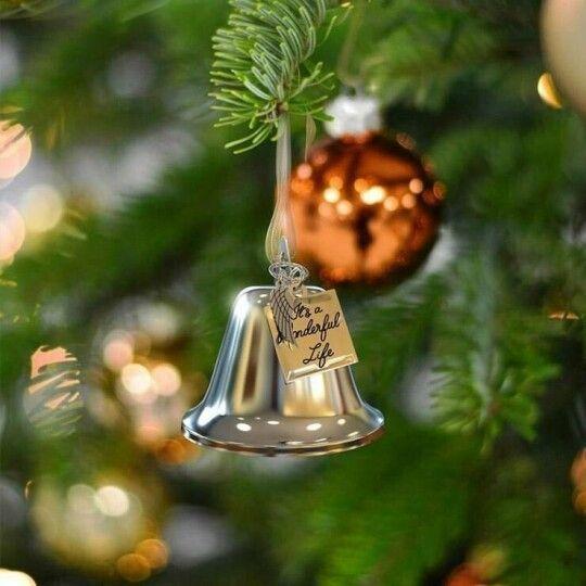 Christmas Ornaments Angel Wings Bell--Memorial Xmas Gift