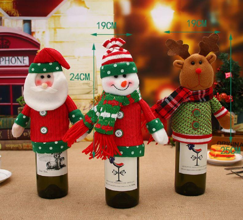 Cutest Wine Bottle Covers - Best Xmas Idea for Gift and Decor