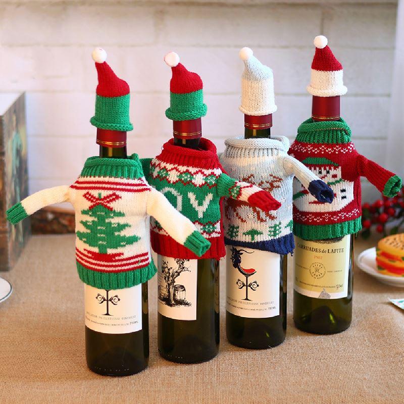 Cutest Wine Bottle Covers - Best Xmas Idea for Gift and Decor