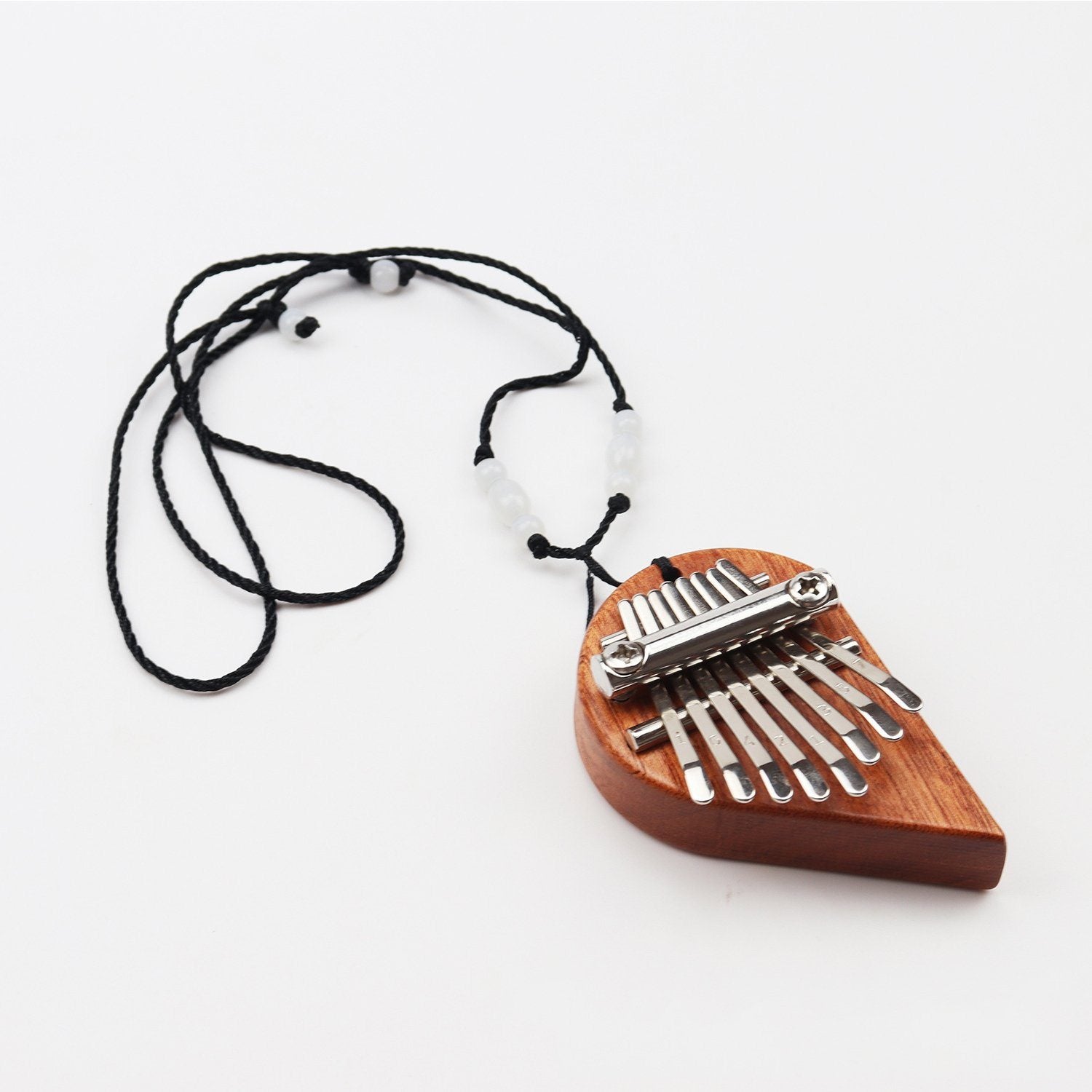 Mini Kalimba Solid Wood Half Heart