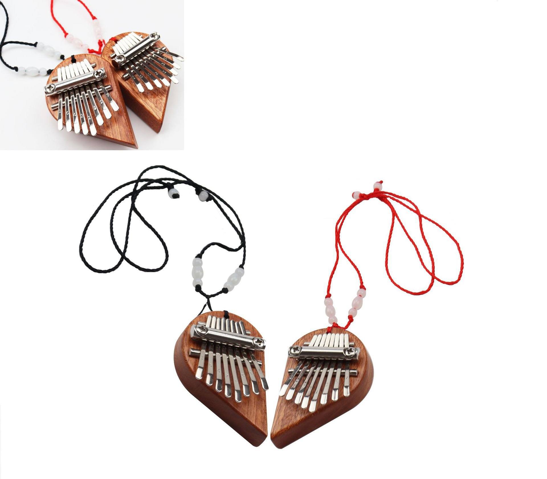 Mini Kalimba Solid Wood Half Heart – Simplii Box
